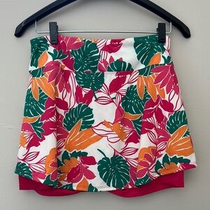 Tropical Print Golf & Tennis Skort